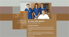 Desktop Screenshot of hautarztpraxis-meinert.de