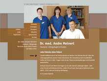 Tablet Screenshot of hautarztpraxis-meinert.de